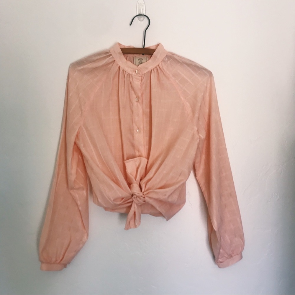 Desert Pink Vintage Western Blouse